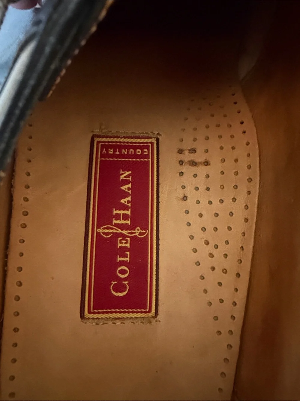Vintage Cole Haan Country Two-Tone Leather Saddle Oxfords in Navy and Cream 5693